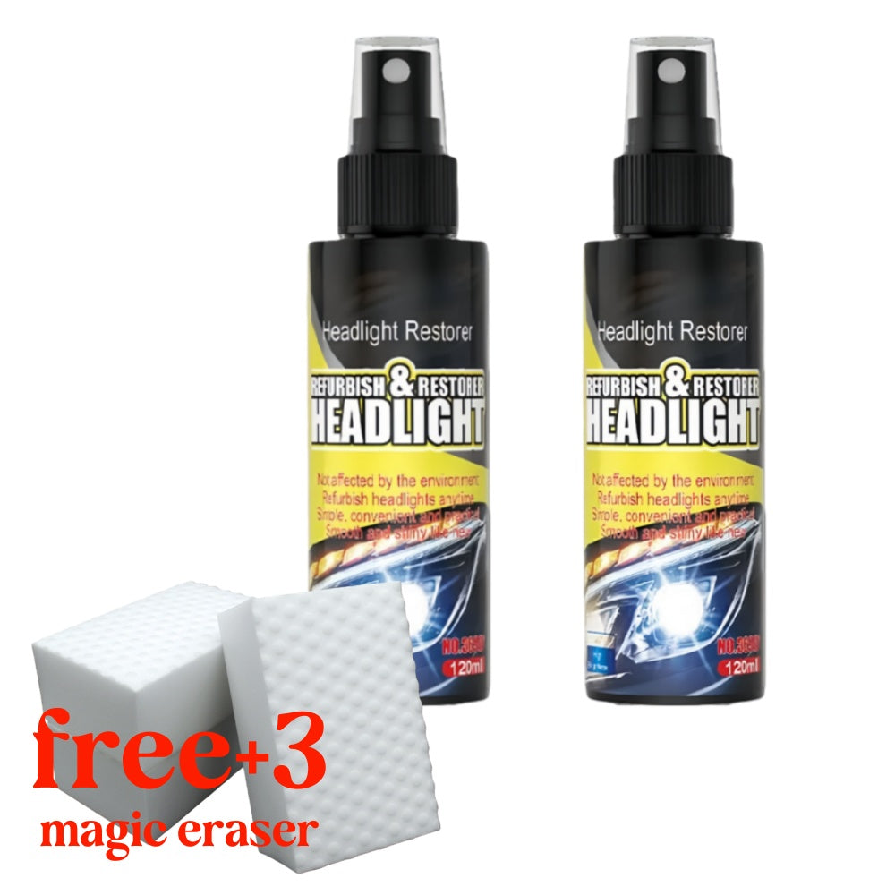 Headlight Restoration Spray – The solution for dull, yellowed, or cloudy car headlights