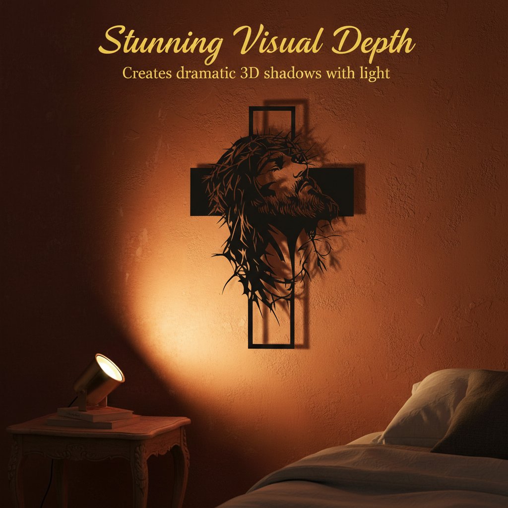 🔥🔥Jesus Cross Iron Sign Christ Wall Art Decor✝️🖼️ Elevate Your Space with Spiritual Elegance 🙌✨