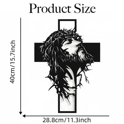 🔥🔥Jesus Cross Iron Sign Christ Wall Art Decor✝️🖼️ Elevate Your Space with Spiritual Elegance 🙌✨