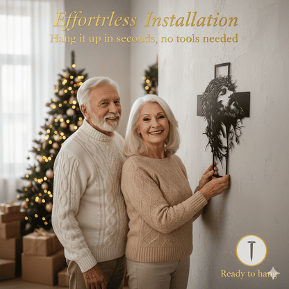 🔥🔥Jesus Cross Iron Sign Christ Wall Art Decor✝️🖼️ Elevate Your Space with Spiritual Elegance 🙌✨