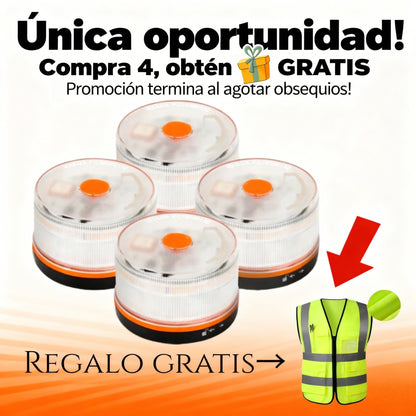 🚨 Lámpara de Emergencia V16 - Homologada por la DGT Geolocalización 3.0 con Datos Incluidos - Seguridad en 15 Segundos