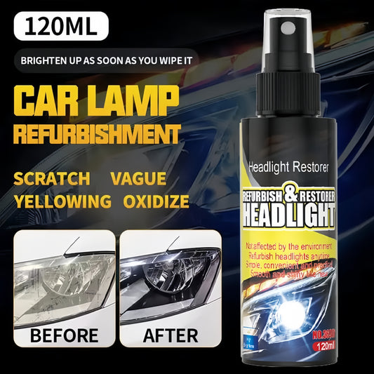 Headlight Restoration Spray – The solution for dull, yellowed, or cloudy car headlights